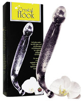 Vibrátor, dildó, műpénisz - Vaginális és anális vibrátor: Crystal Hook - acryl termék fotó, kép
