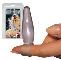 Popsi szex, anál szex - Análfüzérek, anál gyöngysorok: Anál ujj - áttetsző termék fotó, kép