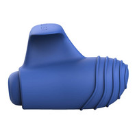 Vibrátor, dildó, műpénisz - Mini vibrátor (rezgő): B SWISH Basics - szilikon ujjvibrátor (kék) termék fotó, kép