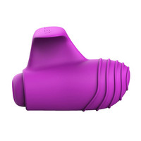 Vibrátor, dildó, műpénisz - Mini vibrátor (rezgő): B SWISH Basics - szilikon ujjvibrátor (lila) termék fotó, kép