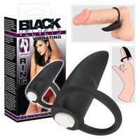 Vibrátor, dildó, műpénisz - Vibrátorok (rezgő vibrátor): Black Velvet ujj vibrátor (fekete) termék fotó, kép