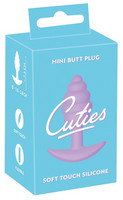 Popsi szex, anál szex - Dildó, vibrátor, butt-plug: Cuties Mini Butt Plug - szilikon anál dildó - lila (2,8 cm) termék fotó, kép