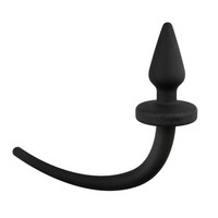 Popsi szex, anál szex - Dildó, vibrátor, butt-plug: Easytoys Dog Tail - anál dildó (fekete) termék fotó, kép
