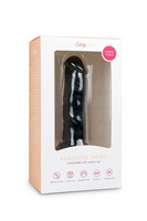 Vibrátor, dildó, műpénisz - Dildók (nem rezgő): Easytoys - tapadótalpas élethű dildó (15,5 cm) - fekete termék fotó, kép