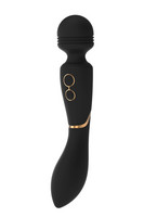 Vibrátor, dildó, műpénisz - Vibrátorok (rezgő vibrátor): Elite Celine - akkus, vízálló G-pont és masszírozó vibrátor (fekete) termék fotó, kép
