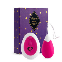 Vibrátor, dildó, műpénisz - Kéjgolyók, tojás vibrátorok: FEELZTOYS Anna - akkus, rádiós vibrációs tojás (pink) termék fotó, kép