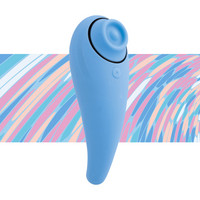 Vibrátor, dildó, műpénisz - Klitorisz izgatók: FEELZTOYS Femmegasm - akkus, vízálló hüvelyi és csikló vibrátor (türkiz) termék fotó, kép