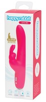 Vibrátor, dildó, műpénisz - Vagina és klitorisz vibrátor: Happyrabbit Curve Slim - vízálló, akkus csiklókaros vibrátor (pink) termék fotó, kép