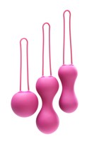 Vibrátor, dildó, műpénisz - Kéjgolyók, tojás vibrátorok: Je Joue Ami - 3 részes gésagolyó szett (pink) termék fotó, kép