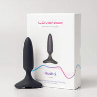 Popsi szex, anál szex - Dildó, vibrátor, butt-plug: LOVENSE Hush 2 XS - újratölthető kis anál vibrátor (25mm) - fekete termék fotó, kép