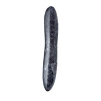 Vibrátor, dildó, műpénisz - Dildók (nem rezgő): Laid D.1 - kézzel faragott norvég holdkő dildó (fekete) termék fotó, kép