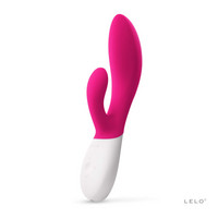 Vibrátor, dildó, műpénisz - Vagina és klitorisz vibrátor: Lelo Ina Wave 2 - akkus, vízálló vibrátor (cseresznye) termék fotó, kép