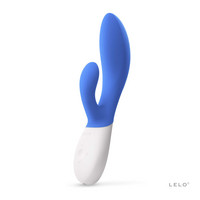 Vibrátor, dildó, műpénisz - Vagina és klitorisz vibrátor: Lelo Ina Wave 2 - akkus, vízálló vibrátor (kék) termék fotó, kép
