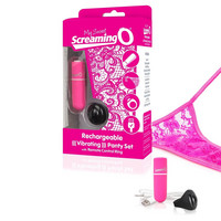 Vibrátor, dildó, műpénisz - Mini vibrátor (rezgő): MySecret Screaming Panty - akkus, rádiós vibrációs tanga (pink) termék fotó, kép