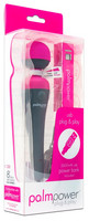 Vibrátor, dildó, műpénisz - Vibrátorok (rezgő vibrátor): PalmPower Wand - USB-s nagy masszírozó vibrátor powerbankkal (pink-szürke) termék fotó, kép