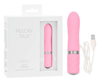 Vibrátor, dildó, műpénisz - Mini vibrátor (rezgő): Pillow Talk Flirty - akkus rúd vibrátor (pink) termék fotó, kép