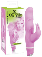 Vibrátor, dildó, műpénisz - Vagina és klitorisz vibrátor: SMILE G-bunny - nyuszis vibrátor termék fotó, kép