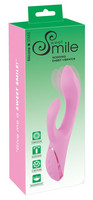 Vibrátor, dildó, műpénisz - Vagina és klitorisz vibrátor: SMILE Nodding - akkus, csiklókaros, bólogató vibrátor (pink) termék fotó, kép