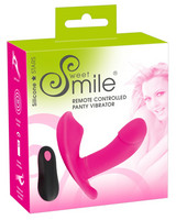 Vibrátor, dildó, műpénisz - Felcsatolható péniszek: SMILE Panty - akkus, rádiós felcsatolható vibrátor (pink) termék fotó, kép