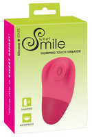 Vibrátor, dildó, műpénisz - Klitorisz izgatók: SMILE Thumping Touch - akkus, pulzáló csiklóvibrátor (pink) termék fotó, kép