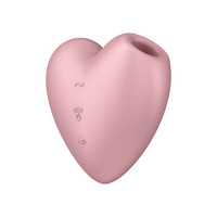 Vibrátor, dildó, műpénisz - Klitorisz izgatók: Satisfyer Cutie Heart - akkus, léghullámos csikló vibrátor (pink) termék fotó, kép