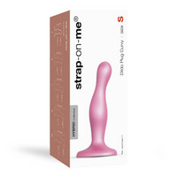 Popsi szex, anál szex - Dildó, vibrátor, butt-plug: Strap-on-me Curvy S - hullámos, talpas dildó (pink) termék fotó, kép