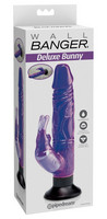 Vibrátor, dildó, műpénisz - Vagina és klitorisz vibrátor: Wall Deluxe Bunny - tapadókorongos, csiklókaros vibrátor (lila) termék fotó, kép