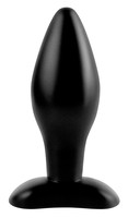 Popsi szex, anál szex - Dildó, vibrátor, butt-plug: Analfantasy Medium plug - szilikon anál dildó - közepes (fekete) termék fotó, kép