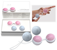 Vibrátor, dildó, műpénisz - Kéjgolyók, tojás vibrátorok: *LELO Luna - mini variálható kéjgolyók termék fotó, kép