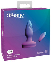 Popsi szex, anál szex - Dildó, vibrátor, butt-plug: 3Some wall banger Plug - akkus, rádiós anál vibrátor (lila) termék fotó, kép