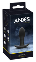 Popsi szex, anál szex - Dildó, vibrátor, butt-plug: ANOS - akkus, vízálló anál vibrátor (fekete) termék fotó, kép