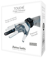 Vibrátor, dildó, műpénisz - Klitorisz izgatók: Adrien Lastic Touché - akkus ujjvibrátor csuklópánttal (fekete) termék fotó, kép