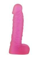 Vibrátor, dildó, műpénisz - Dildók (nem rezgő): All Time Favorites - herés műpénisz dildó - pink (17,5 cm) termék fotó, kép
