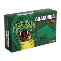 Férfi kellékek - Férfi potencia: Anaconda - természetes étrend-kiegészítő férfiaknak (4 db) termék fotó, kép