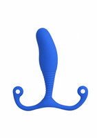 Férfi kellékek - Prosztata izgató, férfi vibrátor: Aneros MGX Syn Trident - prosztata dildó (kék) termék fotó, kép