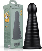 Popsi szex, anál szex - Dildó, vibrátor, butt-plug: BUTTR Devil Dog - tapadótalpas dildó (fekete) termék fotó, kép