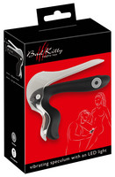 Előjáték, kellékek - Erotika pároknak: Bad Kitty Speculum - akkus LED-es vaginába pillantó (fekete-áttetsző) termék fotó, kép