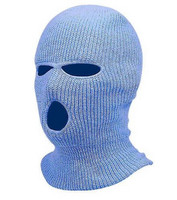 Bondage, Kötözés, S/M - Maszkok: Balaclava - kötött maszk 3 nyílással (kék) termék fotó, kép