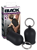Női kellékek - Mell- és klitorisz pumpák, izgatók: Balck Velvet - fém gyűrűs bimbószívó (fekete) termék fotó, kép