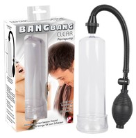 Férfi kellékek - Péniszpumpa: Bang Bang erekciópumpa - áttetsző termék fotó, kép