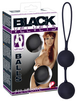 Vibrátor, dildó, műpénisz - Kéjgolyók, tojás vibrátorok: Black Velvet kéjgolyó duó termék fotó, kép