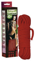 Bondage, Kötözés, S/M - Kötözés: Bondage kötél - 10m (piros) termék fotó, kép