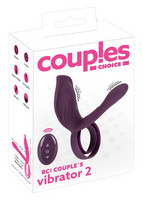 Férfi kellékek - Péniszgyűrű, heregyűrű: Couples Choice - akkus, rádiós péniszgyűrű (lila) termék fotó, kép