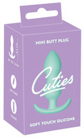 Popsi szex, anál szex - Dildó, vibrátor, butt-plug: Cuties Mini Butt Plug - szilikon anál dildó - menta (2,3 cm) termék fotó, kép