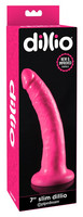 Vibrátor, dildó, műpénisz - Dildók (nem rezgő): Dillio 7 - tapadótalpas, élethű dildó (18 cm) - pink termék fotó, kép