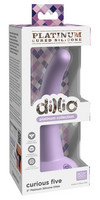 Vibrátor, dildó, műpénisz - Dildók (nem rezgő): Dillio Curious Five - tapadótalpas szilikon dildó (15 cm) - lila termék fotó, kép