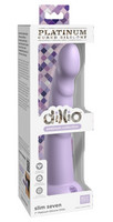 Vibrátor, dildó, műpénisz - Dildók (nem rezgő): Dillio Slim Seven - tapadótalpas makkos stimuláló dildó (20 cm) - lila termék fotó, kép