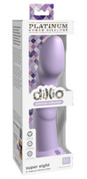 Vibrátor, dildó, műpénisz - Dildók (nem rezgő): Dillio Super Eight - tapadótalpas makkos szilikon dildó (21 cm) - lila termék fotó, kép
