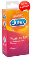 Előjáték, kellékek - Óvszerek: Durex Pleasure Me - bordás-pontozott óvszer (10 db) termék fotó, kép