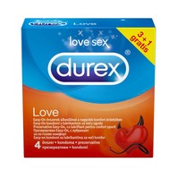 Előjáték, kellékek - Óvszerek: Durex óvszer Love - Easy-on óvszer (4 db) termék fotó, kép
